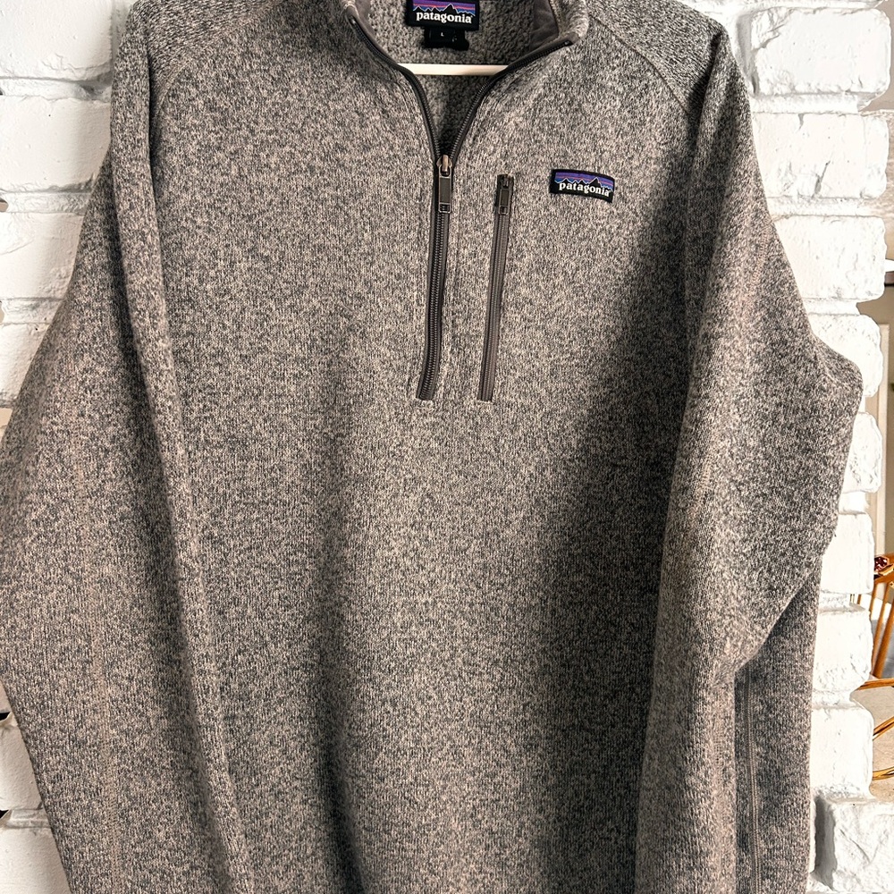 Patagonia Heather Gray Fleece Pullover